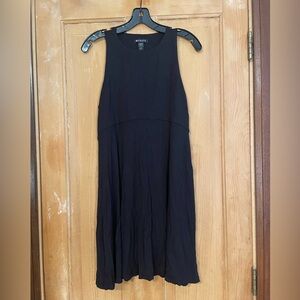 Athleta Black Sleeveless Midi Dress